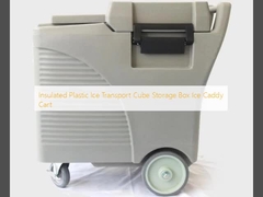 Insulated Plastic Ice Transport Cube Storage Box Ice Caddy Cart